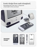 ACS09960 - iPhone 17 Pro Case Classic C1 (MagFit) in graphite showing iconic design from 1998 reimagined. reimagining the iconic iMac G3 design into a form made it to fit in your hand. nostalgic design.