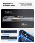 ACS09943 - iPhone 17 Pro Liquid Air in Navy Blue showing engineered with precision. even 0.01mm matters for better protection. seamless button fit. precision delivered.