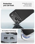 ACS09942 - iPhone 17 Pro Liquid Air in Matte Black protection you can trust. air bag like corners absorb impact from every drop. air cushion technology.