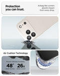 ACS09945 - iPhone 17 Pro Liquid Air in Natural Titanium protection you can trust. air bag like corners absorb impact from every drop. air cushion technology.