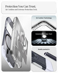 ACS09907 - iPhone 17 Pro Max Case Classic C1 (MagFit) in graphite showing protection you can trust. air cushion and extreme protection tech.