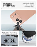 ACS09892 - iPhone 17 Pro Max Liquid Air in Rose Titanium protection you can trust. air bag like corners absorb impact from every drop. air cushion technology.