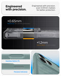ACS09912 - iPhone 17 Pro Max Series Case Parallax S (MagFit) in green showing the engineered with protection. Engineered with precision even 0.01mm matter for better protection