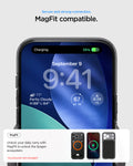 ACS10047 - iPhone 17 Pro Max Ultra Hybrid T (MagFit) in Matte Black showing secure and strong connection. Magfit compatible. unlock your daily carry with magfit to unlock the spigen ecosystem
