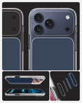 ACS10467 - iPhone 17 Pro Max Ultra Hybrid T (MagFit) in Matte Blue showing  detail of the back