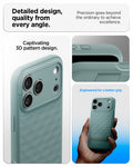 ACS09965 - iPhone 17 Pro Series Case Parallax S (MagFit) in green showing the detailed design, quality from every angle. Precision goes beyond the ordinary to achieve excellence.