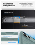 ACS09965 - iPhone 17 Pro Series Case Parallax S (MagFit) in green showing the engineered with protection. Engineered with precision even 0.01mm matter for better protection