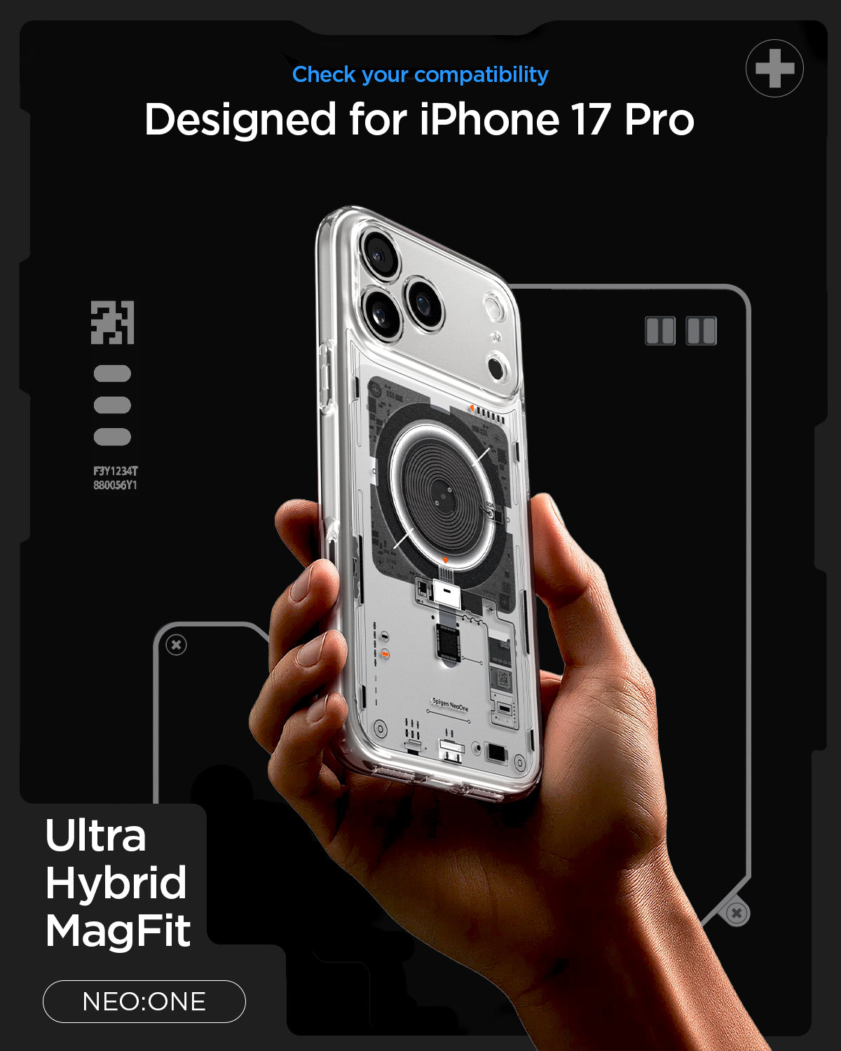 ACS10074 - iPhone 17 Pro Ultra Hybrid Neo One (MagFit) showing check you compatibility ultra hybrid magfit neo one