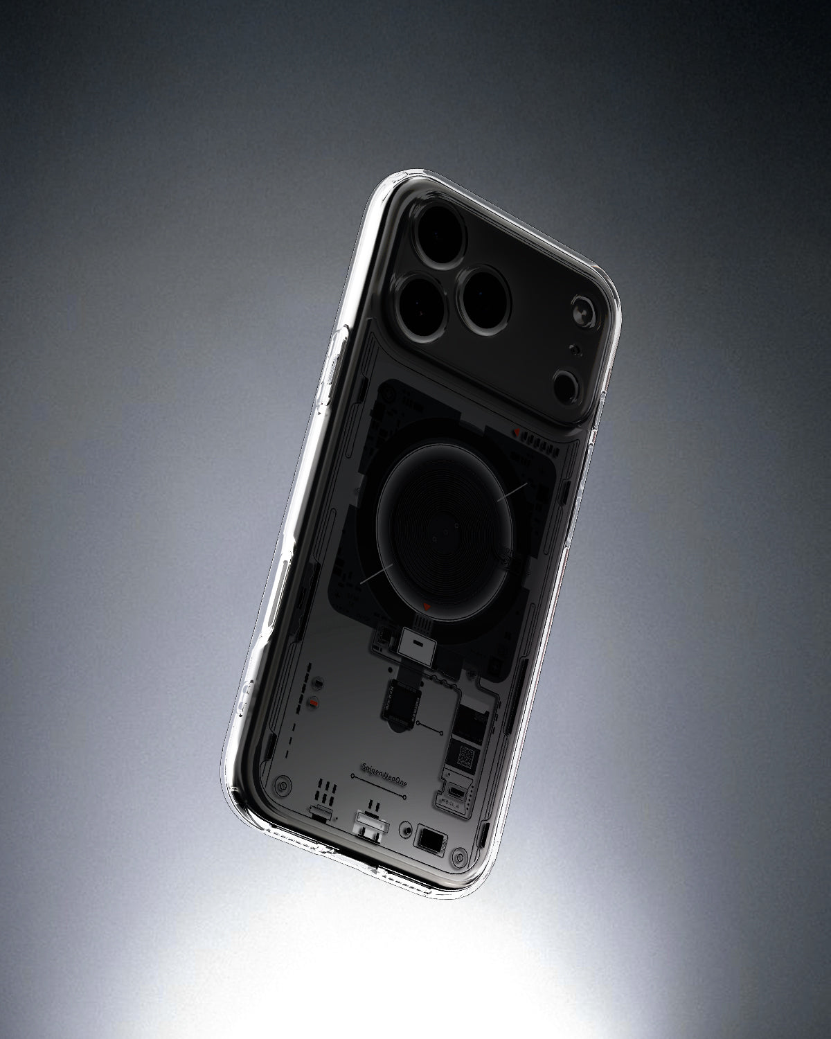 ACS10074 - iPhone 17 Pro Ultra Hybrid Neo One (MagFit) showing back of the case