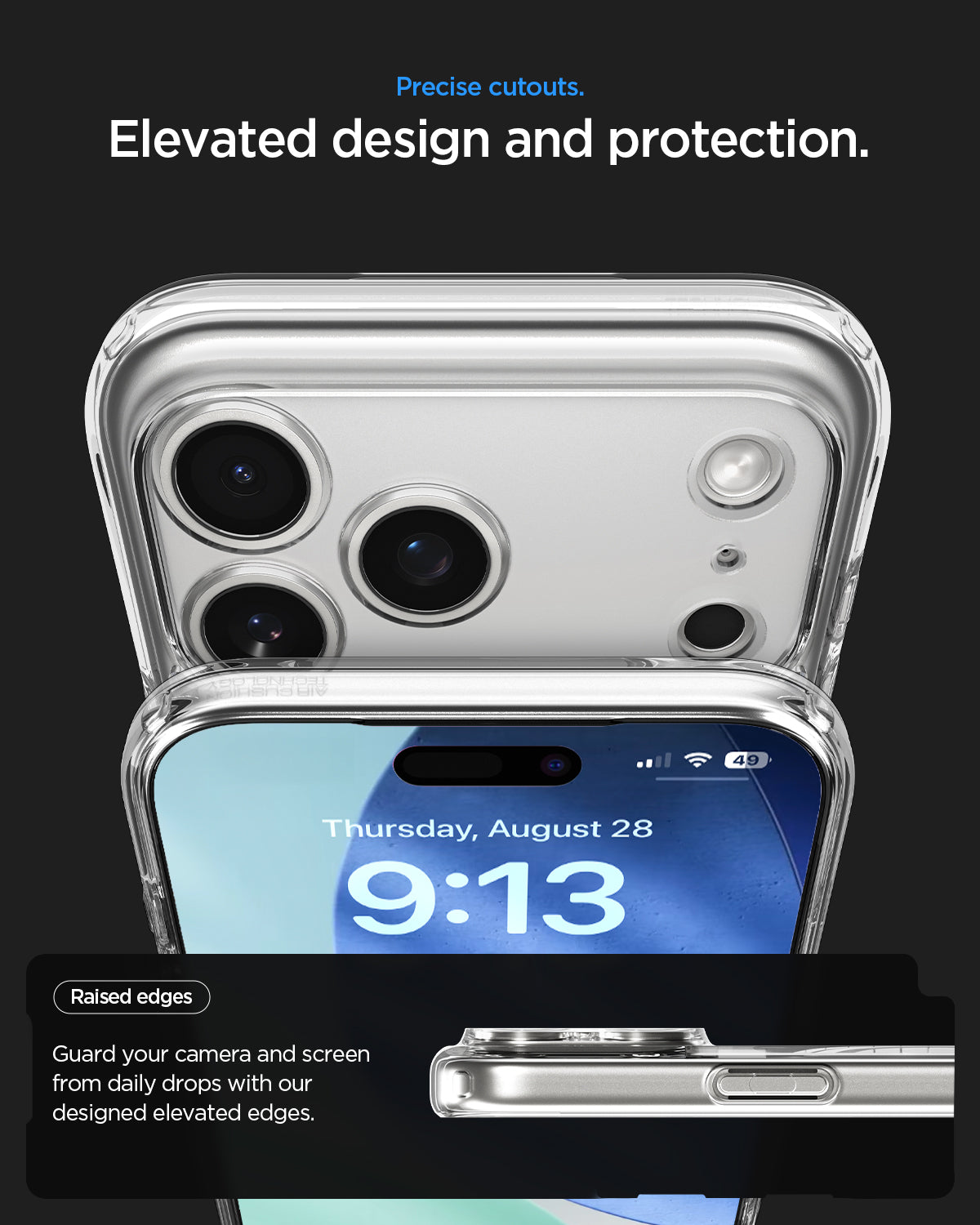 ACS10074 - iPhone 17 Pro Ultra Hybrid Neo One (MagFit) showing precise cutouts. Elevated design and protection.
