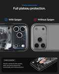 ACS10042CA - iPhone 18 Pro Max / iPhone 17 Pro Max Ultra Hybrid Zero One (MagFit) Black showing full camera plateau coverage with precise cutouts for scratch protection and functionality