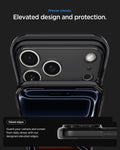 ACS10042CA - iPhone 18 Pro Max / iPhone 17 Pro Max Ultra Hybrid Zero One (MagFit) Black showing raised edges around the camera and screen for added protection against daily drops