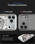 ACS10041CC -  iPhone 18 Pro Max / iPhone 17 Pro Max Ultra Hybrid Zero One (MagFit) Natural Titanium showing full camera plateau coverage with precise cutouts for scratch protection and functionality