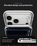 ACS10041CC -  iPhone 18 Pro Max / iPhone 17 Pro Max Ultra Hybrid Zero One (MagFit) Natural Titanium showing raised edges around the camera and screen for added protection against daily drops