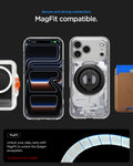 ACS10040CA - iPhone 18 Pro Max / iPhone 17 Pro Max Ultra Hybrid Zero One (MagFit) White showing Mag Fit compatibility with magnetic accessories for a secure and strong connection