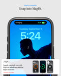 ACS10092 - iPhone 17 Ultra Hybrid Classic (MagFit) in Classic Black showing magfit compatible. snap into magfit. upgrade your daily carry with magfit to unlock more with the spigen ecosystem.