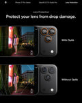AGL10123 - iPhone 17 Pro Max Optik Pro EZ Fit Lens Protector showing the lens protection. Protect your lens from drop damage.