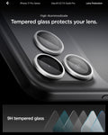 AGL10124 - iPhone 17 Pro Max Optik Pro EZ Fit Lens Protector showing the high aluminosilicate. Tempered glass protects your lens.
