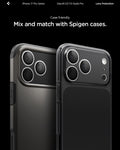 AGL10124 - iPhone 17 Pro Max Optik Pro EZ Fit Lens Protector showing the case friendliness. Mix and match with Spigen cases.