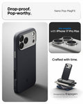 ACS09915 - iPhone 17 Pro Max Case Nano Pop (MagFit) showing the drop proof and pop worthy of case