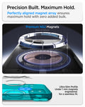 ACS11754 - iPhone 18 Pro Max / iPhone 17 Pro Max Ultra Hybrid C-One (Mag Fit) Bondi Blue showing a precisely aligned magnetic array with an ultra-slim profile for a strong seamless hold