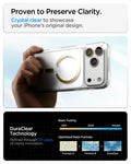 ACS10068 - iPhone 17 Pro Ultra Hybrid (MagFit) in Clear Gold showing crystal-clear transparency and long-term clarity supported by DuraClear Technology