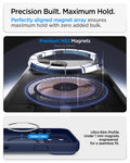 ACS11924 - iPhone 18 Pro / iPhone 17 Pro Ultra Hybrid (MagFit) in Frost Deep Blue showing a precisely aligned magnetic array with an ultra-slim profile for a strong and seamless hold