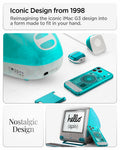 ACS11756 - iPhone 18 Pro / iPhone 17 Pro Ultra Hybrid C-One (Mag Fit) Bondi Blue showing a nostalgic translucent design inspired by iconic late-1990s aesthetics