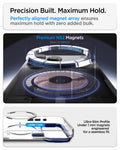 ACS11922 - iPhone 18 Pro / iPhone 17 Pro Ultra Hybrid Optik S (Mag Fit) Clear Deep Blue showing a premium magnet array and ultra-slim magnetic construction under 1 mm