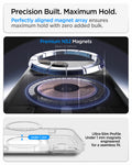  ACS10077 - iPhone 17 Pro Ultra Hybrid T (MagFit) in Glossy White showing a precisely aligned magnetic array with an ultra-slim profile for a strong and seamless hold