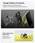 ACS09898CA - iPhone 18 Pro Max / iPhone 17 Pro Max Tough Armor T Mag Fit Gunmetal showing a layered protective structure with shock-absorbing foam engineered to disperse impact