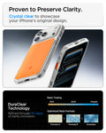 ACS10468CA - iPhone 18 Pro Max / iPhone 17 Pro Max Ultra Hybrid T (Mag Fit) in Glossy Orange showing proven to preserve clarity. crystal clear to showcase your iPhone's original design.