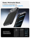 ACS10047CA - iPhone 18 Pro Max / iPhone 17 Pro Max Ultra Hybrid T (Mag Fit) in Matte Black showing proven to preserve clarity. crystal clear to showcase your iPhone's original design.