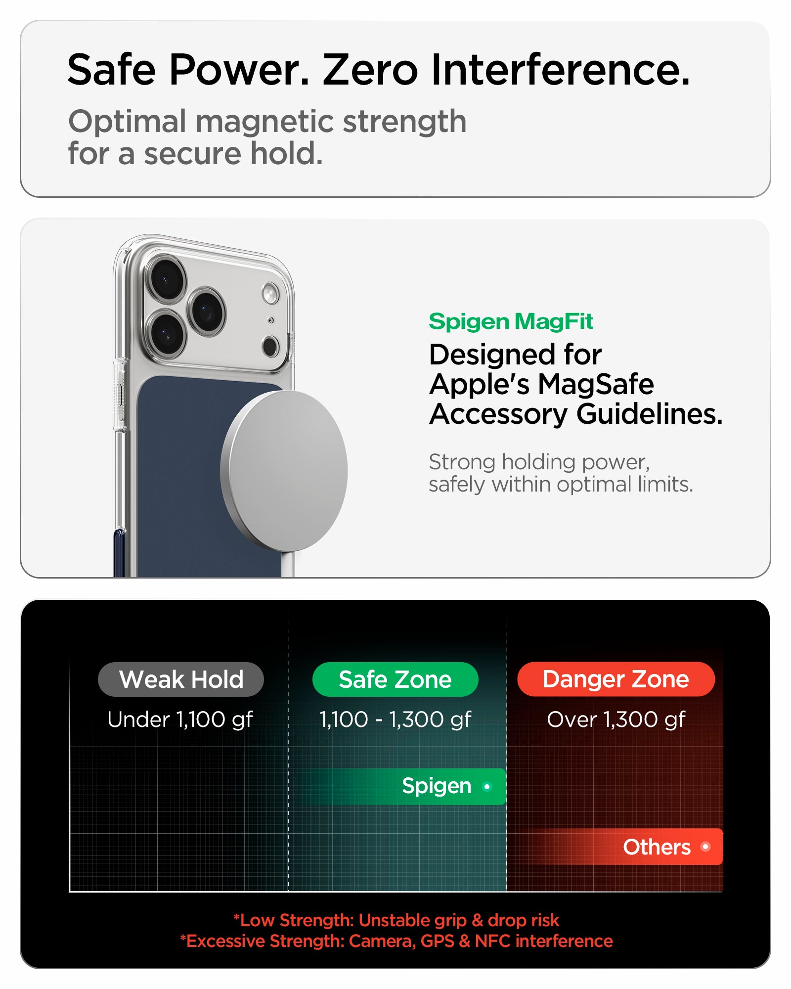  ACS10467CA - iPhone 17 Pro Max Ultra Hybrid T (MagFit) in Matte Blue showing optimal magnetic strength for a secure hold while minimizing interference