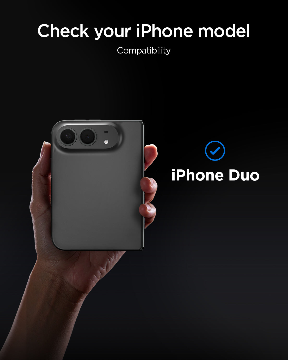 AGL12007 - iPhone Duo Glas.tR EZ Fit Pro showing device compatibility for the screen protector.