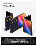 ACS11686 - iPhone Duo Nano Pop (Mag Fit) in Blueberry Navy showing case compatibility across multiple folded and unfolded views