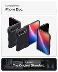 ACS11687 - iPhone Duo Nano Pop (Mag Fit) in Black Sesame showing case compatibility across multiple folded and unfolded views