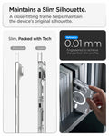 ACS11688 - iPhone Duo Ultra Hybrid Pro (Mag Fit) in Clear White showing the close-fitting frame designed to maintain a slim silhouette