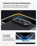 ACS11687 - iPhone Duo Nano Pop (Mag Fit) in Black Sesame showing raised camera and screen edges with Air Cushion Technology for added protection