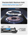 ACS11689 - iPhone Duo Ultra Hybrid Pro (Mag Fit) in Frost Black showing an aligned N52 magnet array and ultra-slim magnetic profile