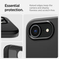 ACS09135 - iPhone 16e Case Thin Fit (MagFit) in Black showing the essential protection. Raised edges keep the camera and display flawless and scratch-free