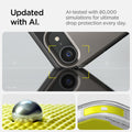 ACS09136 - iPhone 16e Case Tough Armor AI (MagFit) in Gunmetal showing the updated with AI. AI-tested with 80,000 simulations for ultimate drop protection everyday