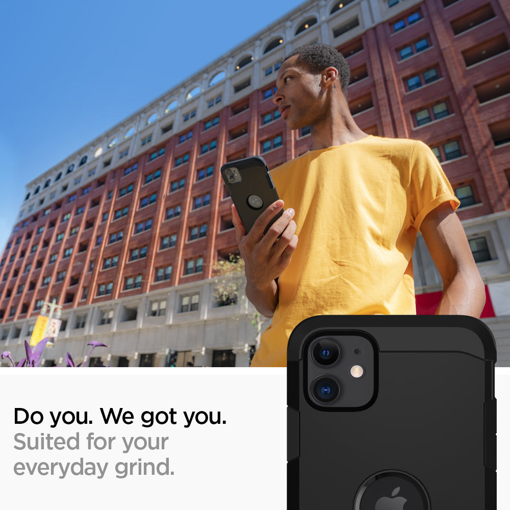 076CS27190 - iPhone 11 Tough Armor in XP Black showing do you. we got you.
