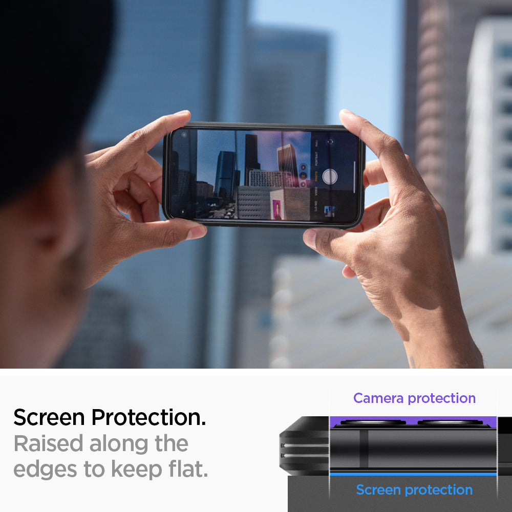 076CS27190 - iPhone 11 Tough Armor in XP Black showing screen protection.