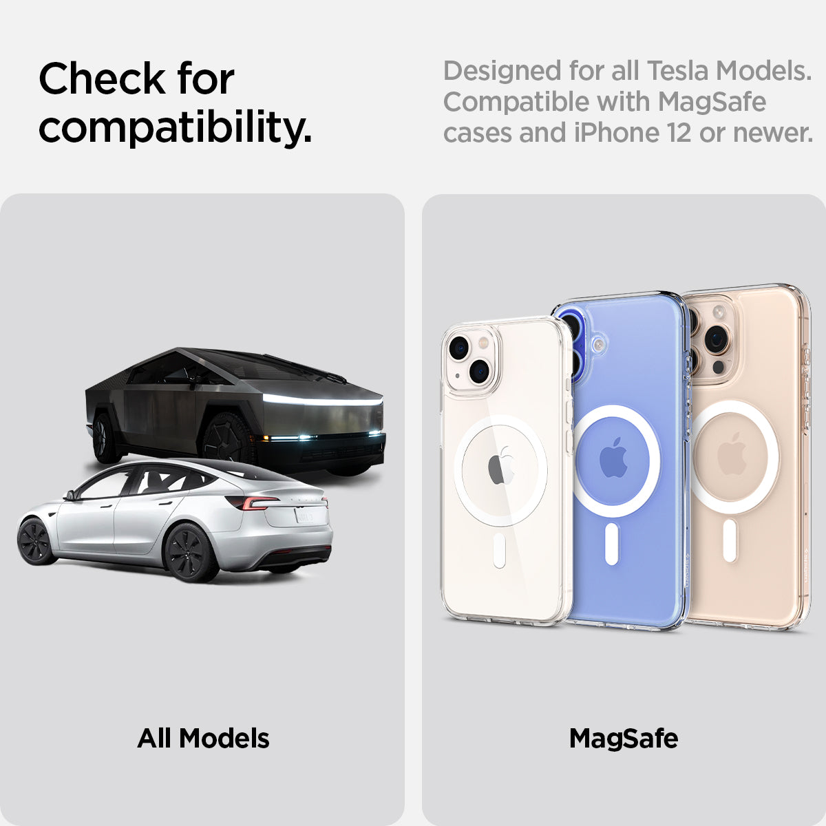 ACP07869 - Tesla Models OneTap Screen Car Mount ITLST90 (MagFit) check for compatibility. designed for all tesla models compatible with magsafe cases and iPhone 12 or newer.