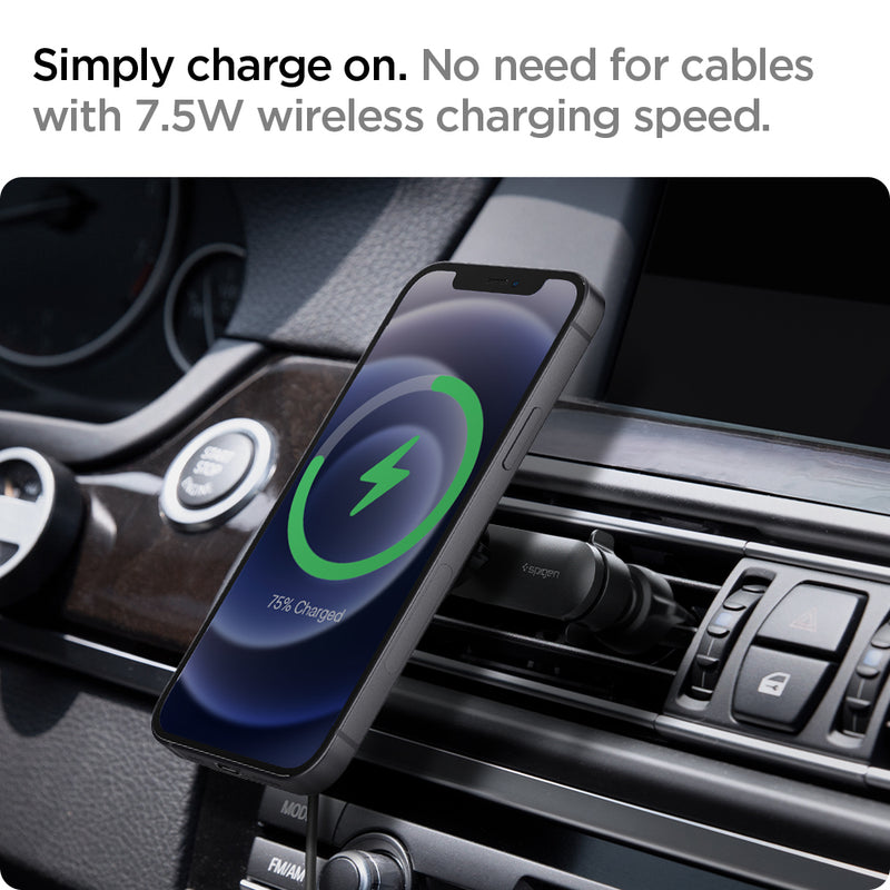 Spigen - Tesla OneTap Pro Wireless Magnetic Car Charger Air Vent (MagFit)