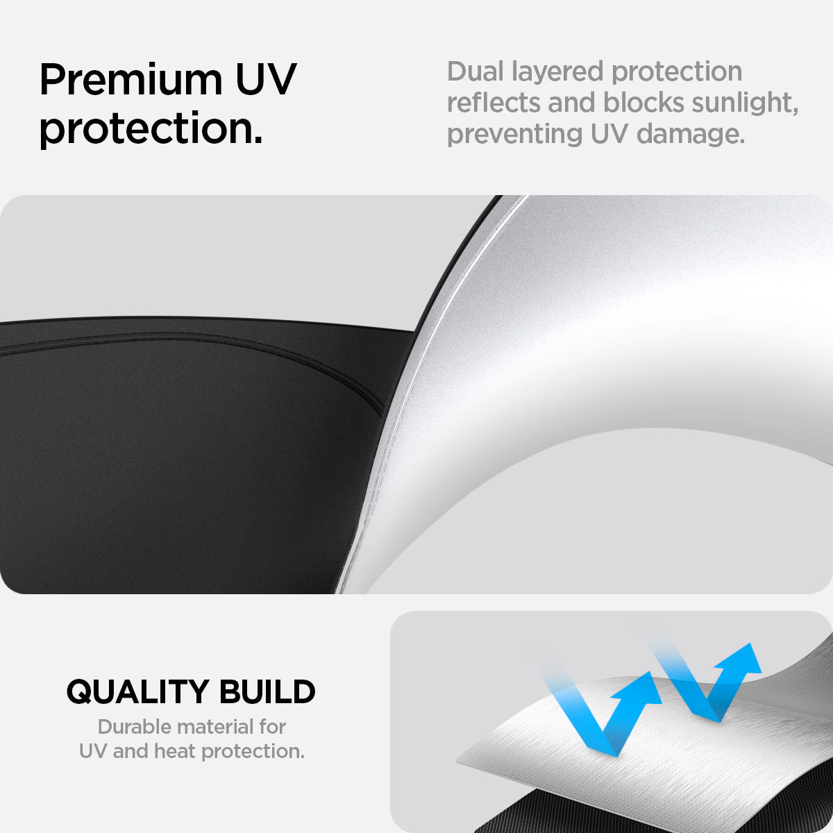 ACP09110 - Wrangler (2024) CryoShade JO260 in Black showing the premium UV protection. Dulay layered protection reflects and blocks sunlight preventing UV damage. Durable material for UV and heat protection