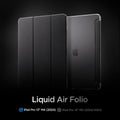 ACS09439 - iPad Pro 13-inch (2024) Case Liquid Air Folio in Black showing the compatibility only with iPad Pro 13
