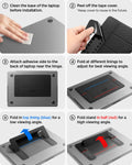 AMP10401 - Slim Fold Laptop Stand | LD201-S1 showing the installation instructions