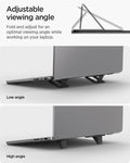 AMP10402 - Slim Fold Laptop Stand | LD201-S2 showing the adjustable viewing angle of stand